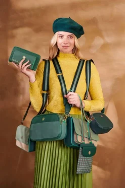 Pip Studio Taschen|Umhängetaschen|Fenna Schultertasche Klein Uni Grün