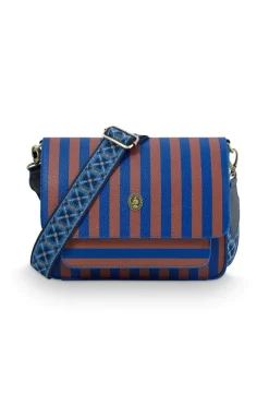Pip Studio Taschen|Umhängetaschen|Fenna Schultertasche Mittel Streifen Blau