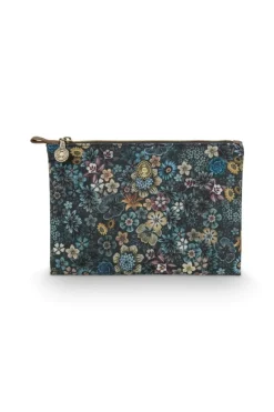 Pip Studio Necessaire|Flaches Necessaire Medium Tutti i Fiori Blau