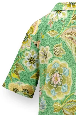 Pip Studio Strandmode|Tops|Flora Top Kurze Ärmeln Matata Grün