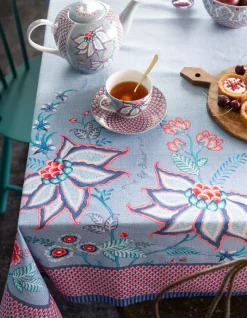 Pip Studio Cappuccino Tasse|Tasse & Untertasse|Flower Festival Cappuccino Tasse & Undertasse Hell Blau
