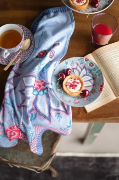 Pip Studio Cappuccino Tasse|Tasse & Untertasse|Flower Festival Cappuccino Tasse & Undertasse Hell Blau