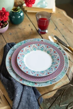 Pip Studio Frühstücksteller|Flower Festival Frühstücksteller Hell 21 cm Blau