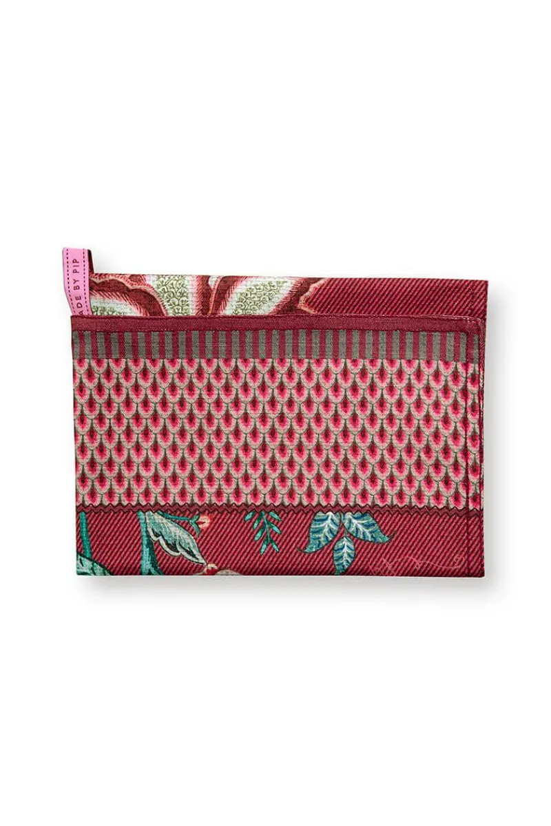 Pip Studio Geschirrtuch|Flower Festival Geschirrtuch Dunkel Rosa