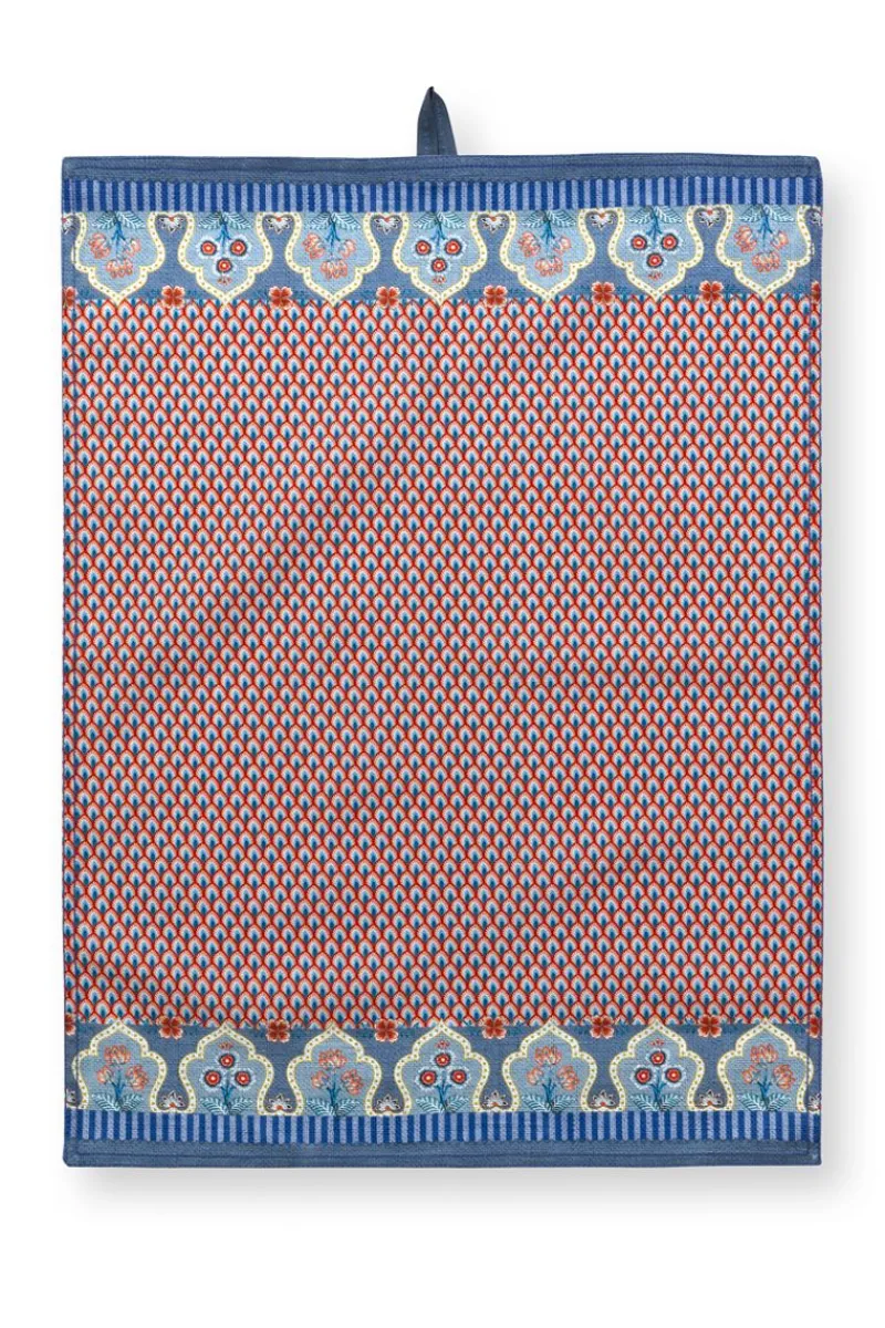 Pip Studio Geschirrtuch|Flower Festival Geschirrtuch Rot/ Blau