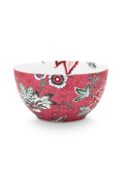 Pip Studio Schalen|Flower Festival Schale Dunkel 15 cm Rosa