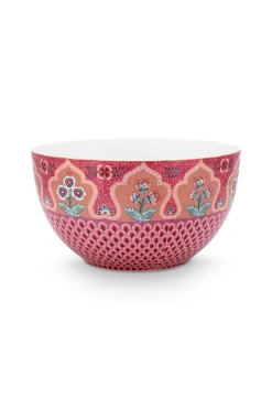 Pip Studio Schalen|Flower Festival Schale Dunkel 18 cm Rosa
