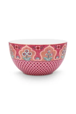 Pip Studio Schalen|Flower Festival Schale Dunkel 18 cm Rosa