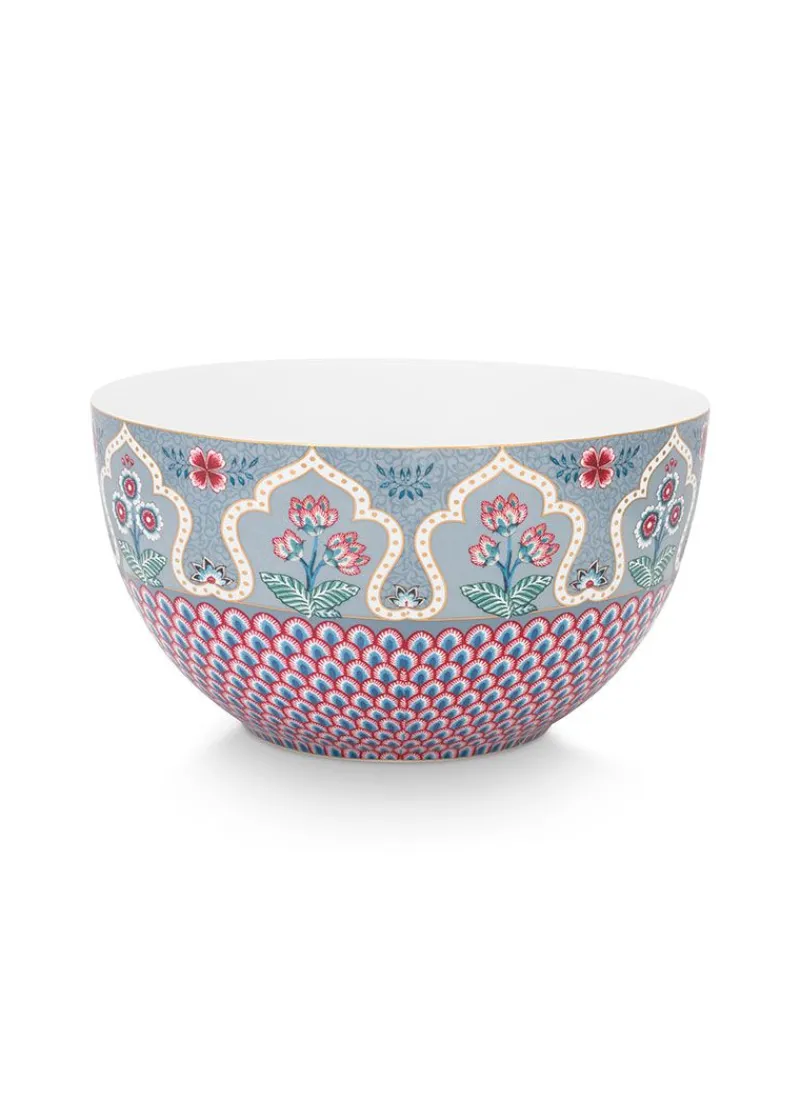 Pip Studio Schalen|Flower Festival Schale Hell 18 cm Blau