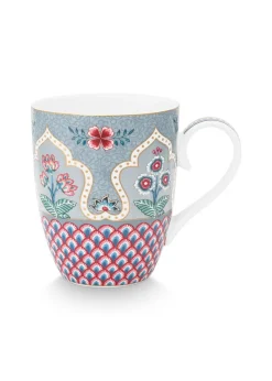 Pip Studio Teetassen|Flower Festival Tasse Gross Deco Hell Blau
