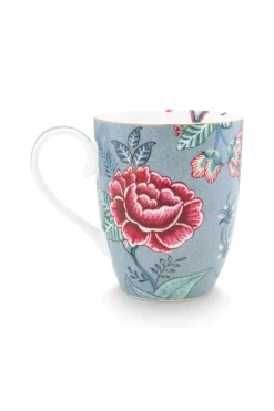 Pip Studio Teetassen|Flower Festival Tasse Gross Hell Blau