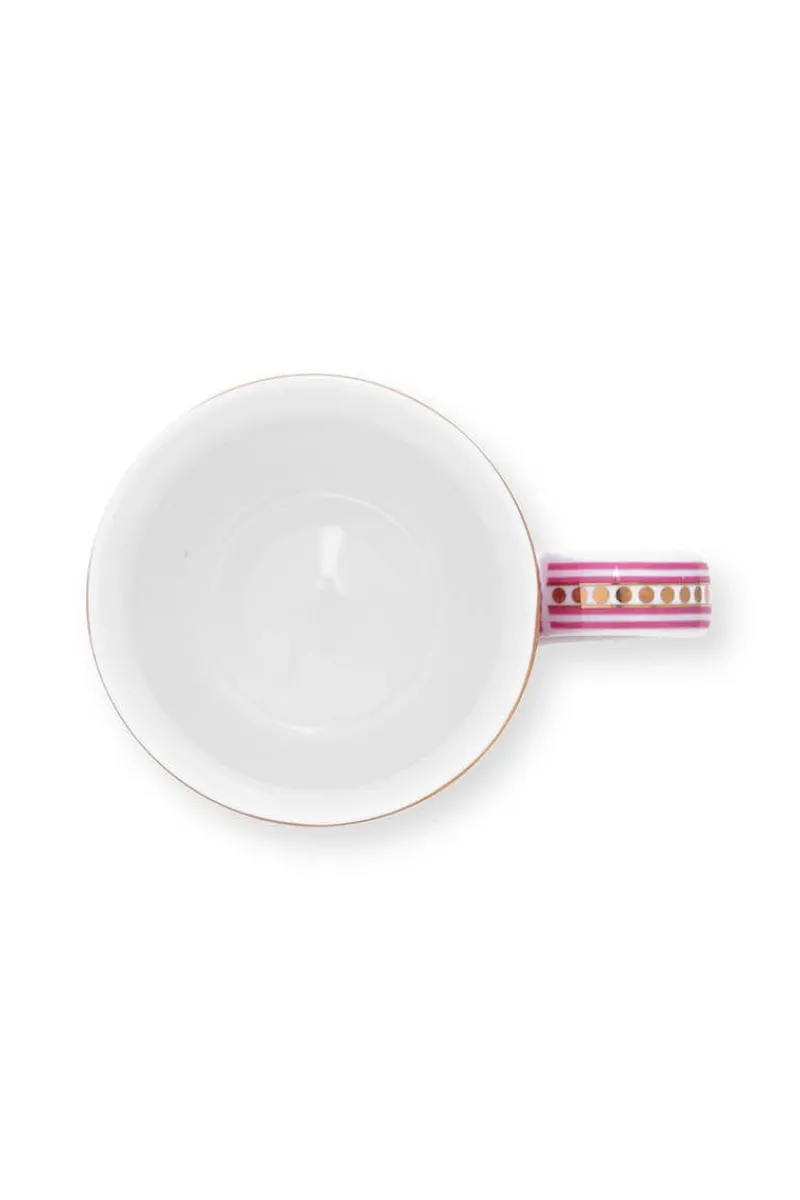 Pip Studio Kaffeetassen|Flower Festival Tasse Klein Rot/Dunkel Rosa