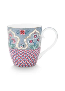 Pip Studio Teetassen|Flower Festival Tasse XL Deco Hell Blau