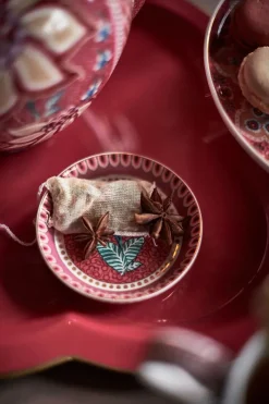 Pip Studio Teebeutelablage|Flower Festival Teebeutelablage Dunkel Rosa