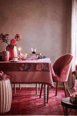 Pip Studio Tischtuch|Flower Festival Tischtuch Dunkel Rosa