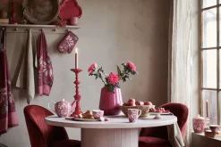 Pip Studio Tortenteller|Flower Festival Tortenteller Klein Herz Dunkel Rosa
