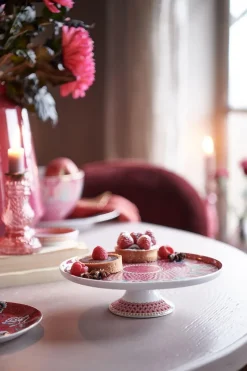 Pip Studio Tortenteller|Flower Festival Tortenteller Klein Herz Dunkel Rosa