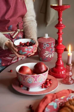 Pip Studio Vorratsdosen|Flower Festival Vorratsdose Dunkel Rosa
