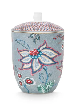 Pip Studio Vorratsdosen|Flower Festival Vorratsdose Hell Blau