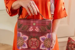 Pip Studio Taschen|Umhängetaschen|Frances Schultertasche Flores Felices Rot