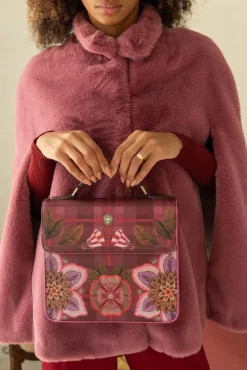 Pip Studio Taschen|Umhängetaschen|Frances Schultertasche Flores Felices Rot
