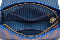 Pip Studio Taschen|Umhängetaschen|Frances Schultertasche Klein Streifen Blau