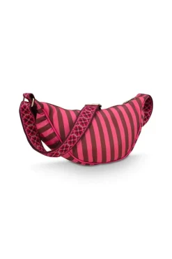 Pip Studio Taschen|Umhängetaschen|Freya Schultertasche Streifen Rosa