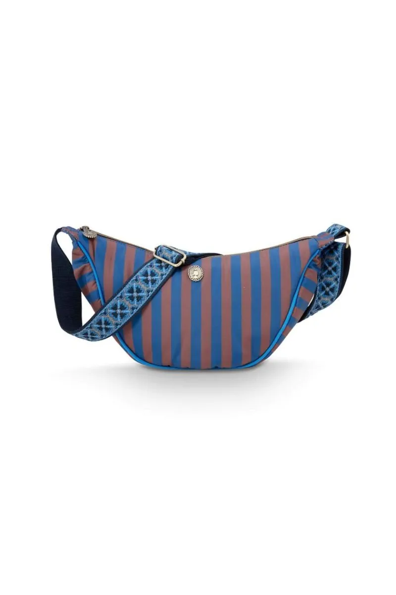 Pip Studio Taschen|Umhängetaschen|Freya Schultertasche Streifen Blau