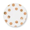 Pip Studio Weihnachten|Frühstücksteller|Frühstücksteller Dot Delight Weiss-Gold 23cm