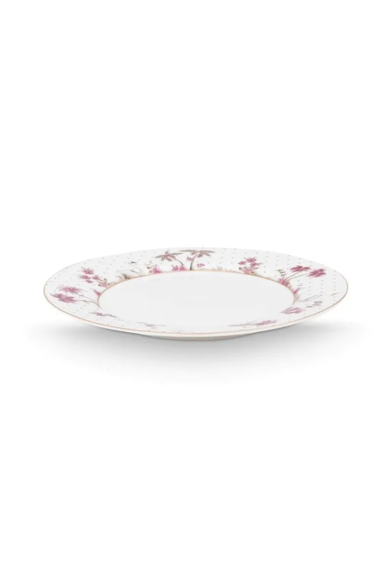Pip Studio Frühstücksteller|Frühstücksteller Jolie Punkte Gold Rosa 21cm