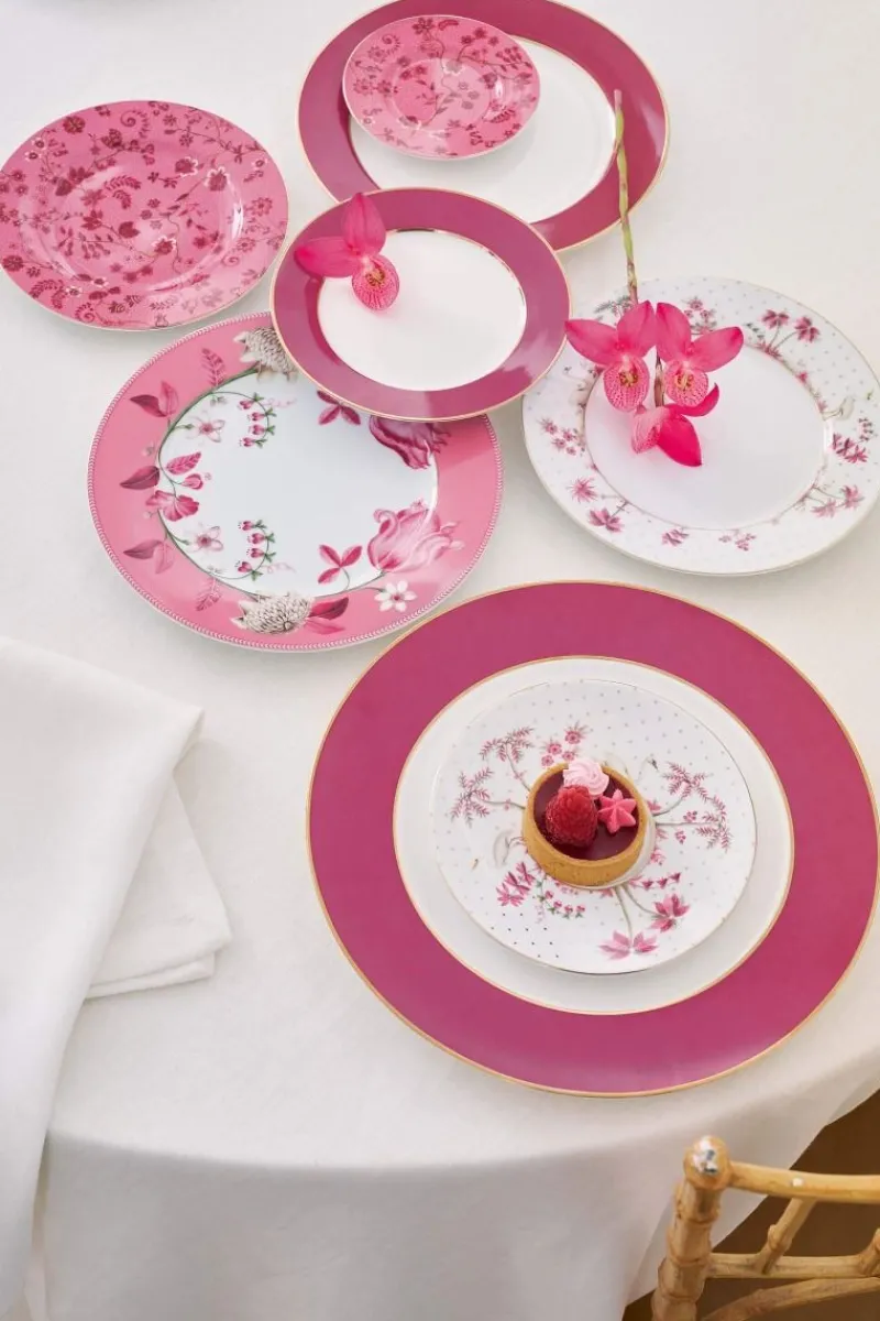 Pip Studio Frühstücksteller|Frühstücksteller Jolie Tulpe Rosa 23cm