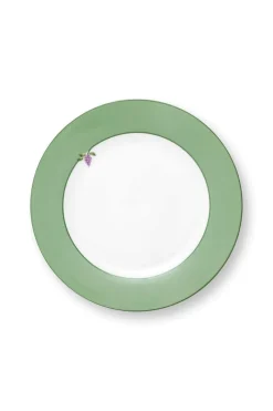 Pip Studio Frühstücksteller|Frühstücksteller Lily&Lotus Uni Hell 23cm Grün