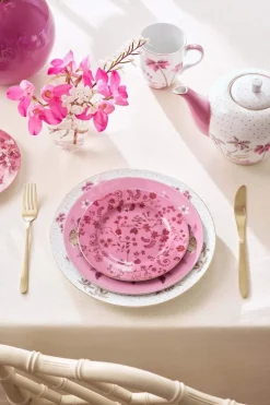 Pip Studio Gebäckteller|Gebäckteller Jolie Blumen Rosa 17cm