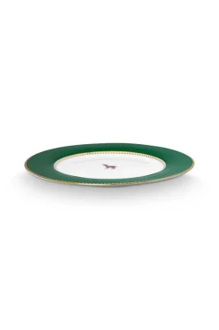 Pip Studio Weihnachten|Gebäckteller|Gebäckteller Love Birds Dunkel Grün 17cm