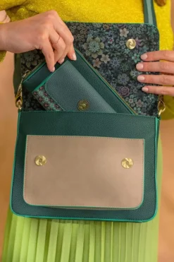 Pip Studio Taschen|Geldbörsen|Geldbörse Fach Uni Grün
