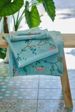 Pip Studio Handtücher|Große Handtuch Les Fleurs Blau 70x140 cm