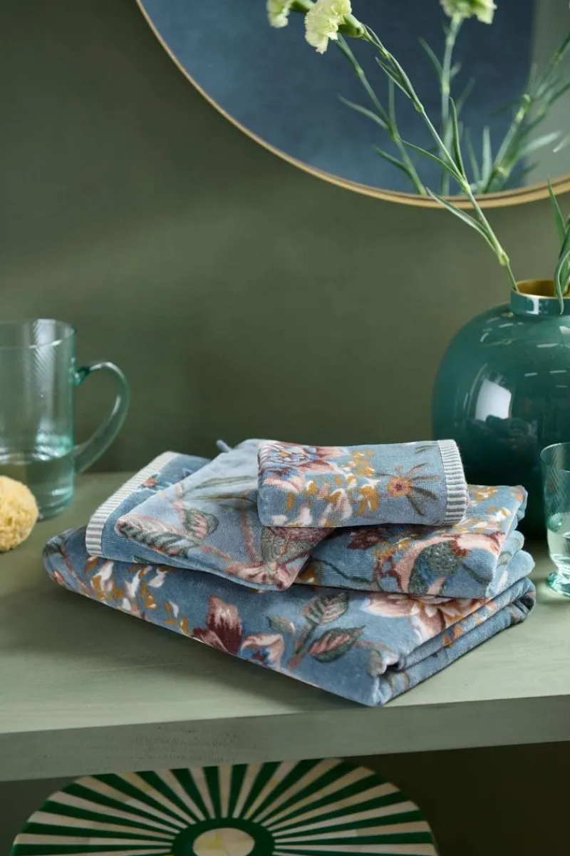 Pip Studio Handtücher|Große Handtuch Secret Garden 70x140cm Blau