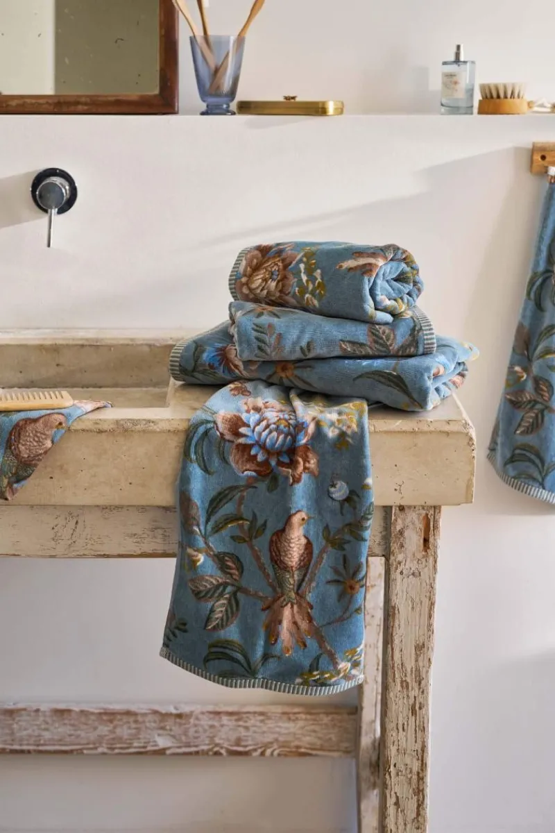Pip Studio Handtücher|Große Handtuch Secret Garden 70x140cm Blau