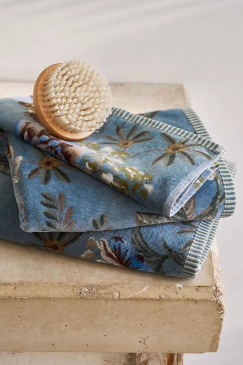 Pip Studio Handtücher|Große Handtuch Secret Garden 70x140cm Blau