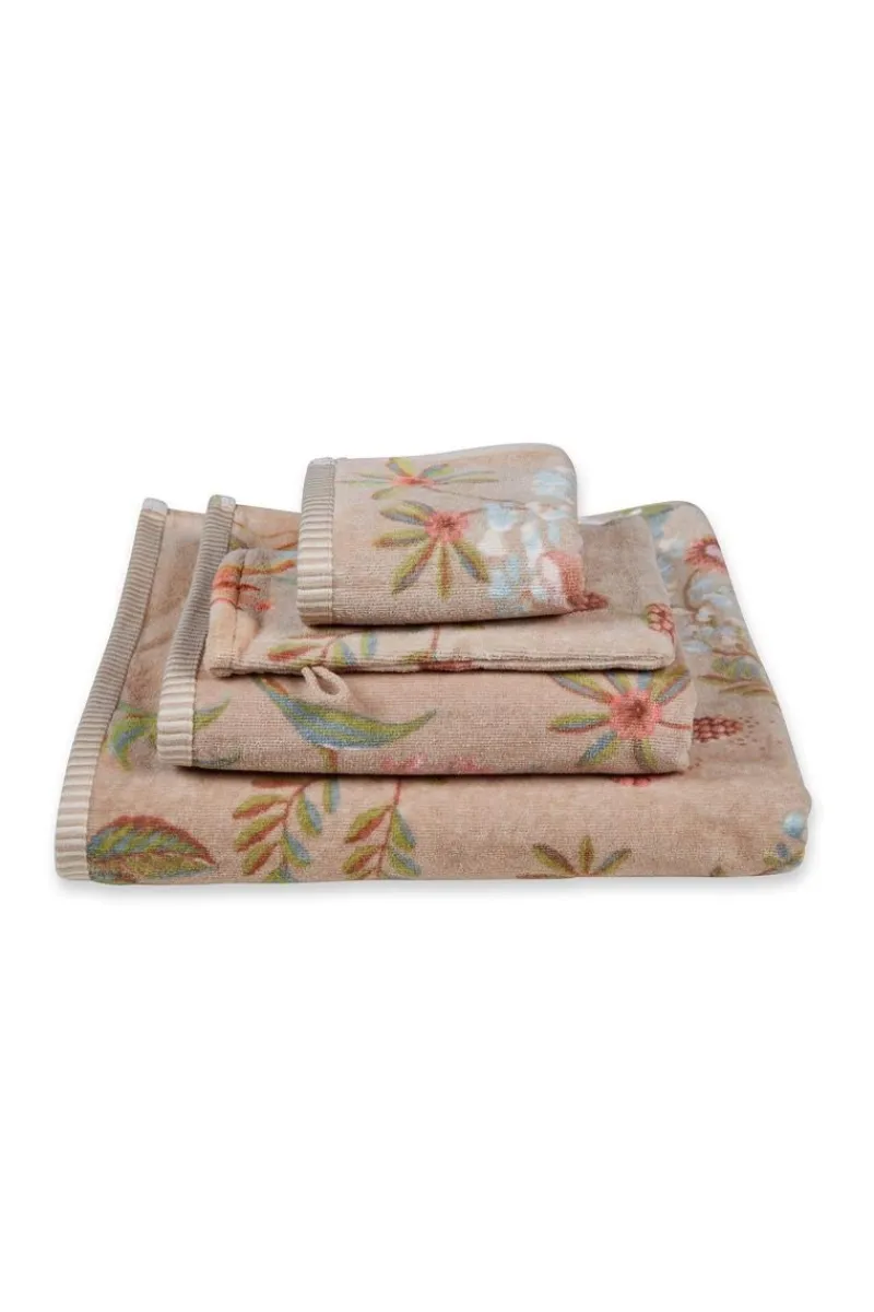Pip Studio Handtücher|Große Handtuch Secret Garden 70x140cm Khaki