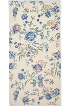 Pip Studio Handtücher|Große Handtuch Secret Garden Weiß/ 70x140cm Blau