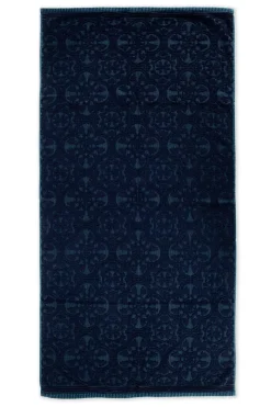 Pip Studio Handtücher|Große Handtuch Tile de Pip Dunkel 70x140 cm Blau