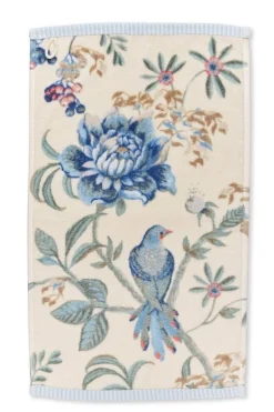 Pip Studio Gästetücher|Gästehandtuch Set/3 Secret Garden Weiß/ 30x50cm Blau