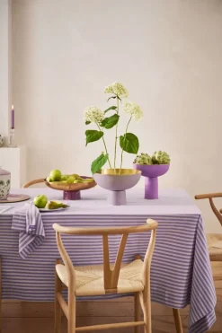 Pip Studio Schalen Und Tabletts|Obstschalen|Hohe Schale Metall Matt Lila 20cm Violett