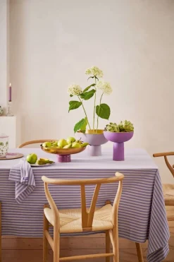 Pip Studio Schalen Und Tabletts|Obstschalen|Hohe Schale Metall Matt Lila 23cm Violett