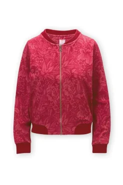 Pip Studio Pullover & Strickjacken|Pullover Und Strickjacken|Jacke Casa dei Fiori Himbeere Rot