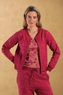 Pip Studio Pullover & Strickjacken|Pullover Und Strickjacken|Jacke Casa dei Fiori Himbeere Rot