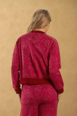Pip Studio Pullover & Strickjacken|Pullover Und Strickjacken|Jacke Casa dei Fiori Himbeere Rot