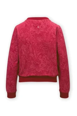 Pip Studio Pullover & Strickjacken|Pullover Und Strickjacken|Jacke Casa dei Fiori Himbeere Rot