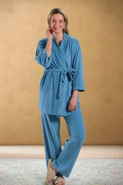 Pip Studio Kimonos|Bademäntel|Kimono Petite Sumo Stripe Blau